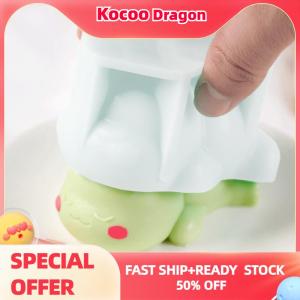 Kocoo Dễ thương khủng long Mousse khuôn Pudding Silicone khuôn mãng cầu Khuôn bánh khuôn phim hoạt hình màu xanh lá cây Dino bánh trang trí nướng bánh công cụ