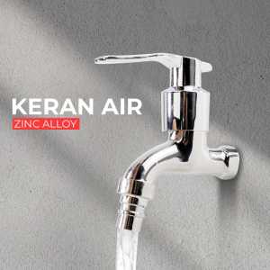 COD KIRIM CEPAT TAOR Keran Air Tembok Kamar Mandi Double kran Water Outlet Mop Pool Tap Stainless Steel - TA2