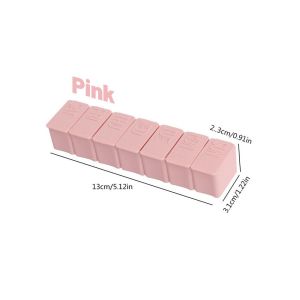 7 Days Weekly Candy Pill Case Medicine Tablet Dispenser Organizer Pill Box Splitters Pill Storage Organizer Container