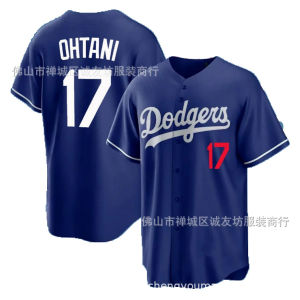 MLB Bóng Chày Đồng Phục Dodge 17 Trắng Với Số Dodgers Shohei Ohtani Jersey