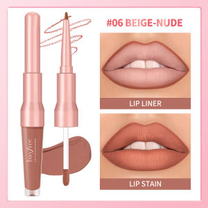 bayfree 2-In-1 Lip Liner & Lip Stain Long  Lasting Waterproof High Pigment Matte Lip Makeup