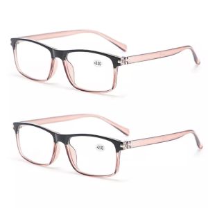 [Buy 1 Free 1] Reading Glasses Women Round Frame Glasses Black Red Fashion Presbyopia Glasses With Grade +1.0~+4.0