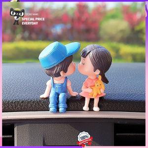 Stylish Car Interior Decorations for Dashboard Set of 2 Cute Figurines Dashboard Accessories for Women Girls Birthday Gift for Car Owner for Vehicle Motorcycle Office Desk
