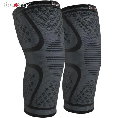 Buzesty Compression Knee Brace for Women & Men - 2 Pack Knee Brace for Women Running Knee Pain Knee Support Compression Sleeve Workout Sports Knee Braces for Meniscus Tear ACL & Arthritis Pain Relief