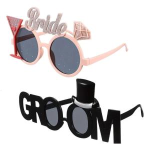 Playful Bridal Party Glasses Plastic Novelty Eyewear For Wedding Reception Funny Costume Accessories Safe Comfortable Design