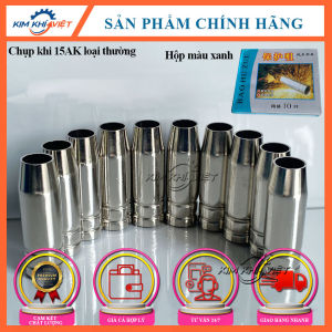 [freeship toàn quốc]Hộp 10 cái chụp khí máy hàn mig15AK hộp xanh. Dùng cho máy hàn mig 250- 280A.Chụp khí hàn Mig có nhiệm vụ là hội tụ khí lại 1 điểm nhằm bảo vệ mối hàn không cho mối hàn bị rỗ mọt cho