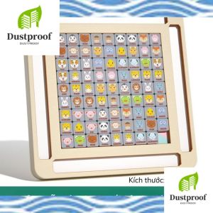 Wooden Animal Puzzle Game for Kids - Connect & Match Educational Toy for Animal Recognition Memory Training & Brain Development