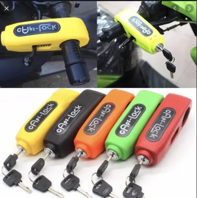 Universal Anti-Theft Motorcycle Bicycle handlebar Lock For Castle Cycle Brake horn Bike moto Grip Security Lock with 2 Key