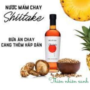 Nước mắm chay Shiitake làm từ đậu nành và nấm ngọt Nhật Bản 500ml
