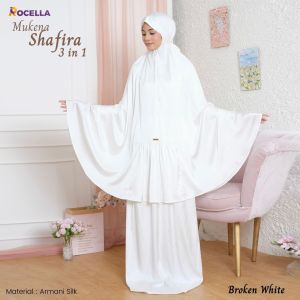 Mukena Sutera Armani Silk Model 3 in 1  | Mukena Shafira Rocella | Mukena Lebaran Idul Fitri Hampers Mewah Cantik Bahan Sutra Premium Polos | Mukena Ponco Tali