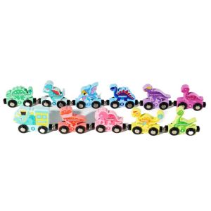 SUPERRR Number /Animal/Fruits/Dinosaur ic Wooden Train Toys Educational Mathematical Operation Exercises Childrens Assembly Educational Toys Creative Digit Recognition Montessori Number Train Set Early Educational