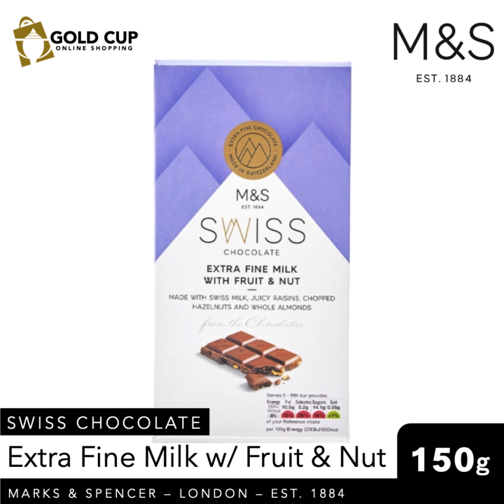 Marks & Spencer Food Swiss Chocolate Extra Fine Milk with