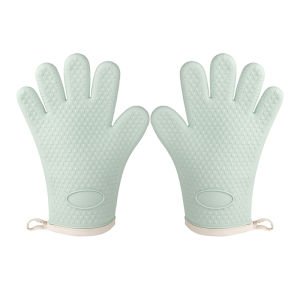 Kiprun găng tay lò nướng Silicone BBQ chịu nhiệt chống bỏng hộ gia đình dày nướng lò vi sóng Găng tay nhà bếp phụ kiện nhà bếp