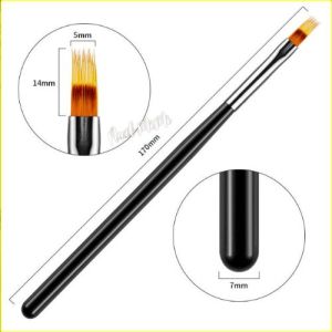 Cọ xước nail cọ omber vẽ trang trí móng cán đen