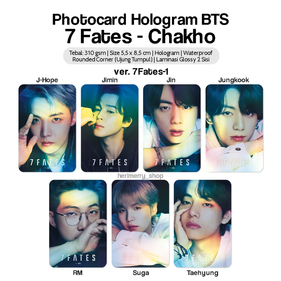 Photocard Hologram BTS 7 Fates - Photo card Premium Kpop