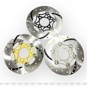 Đĩa Xe Máy Hylos 220mm V1 Khoen Inox Ép Thủy Lực Lắp Mọi Loại Xe