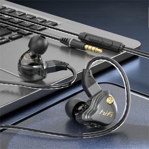 Knit rope headphones Wired headphones in-ear for Apple Samsung cell phone bass 3.5MM braided wire headphones Women headphone Girls headphone Men headphone