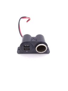 Universal Car Dual USB Port Lighter Adapter Charger 3.1A 3100mA 12V 24V Car power socket