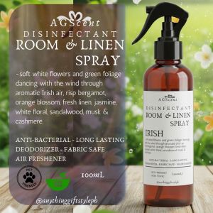 Irish Scent Room & Linen Spray 100ml by AGScents