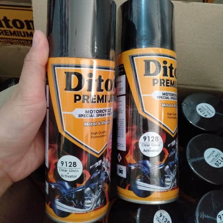 Pilok Pilox Cat Diton Premium 9128 Clear Gloss dan Activator 9128