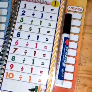 Bookish.Ph Write & Wipe Math  Practice Booklet Educational