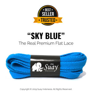SUAY Tali Sepatu Warna Warni Gepeng Pipih Casual Sneaker Sport - Panjang 110cm 8mm - Flat Laces