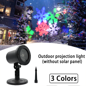 Solar Christmas lights Indoor outdoor waterproof laser light ground projection rechargeable LED solar lights