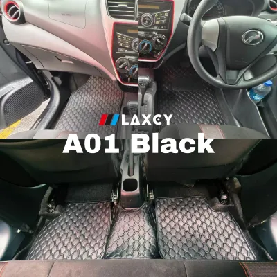 Car Perodua LAXEY Carpet 5D Carpet Floor mat Pu Leather Axia Myvi Aruz Alza Bezza Viva Ativa Kelisa Kancil