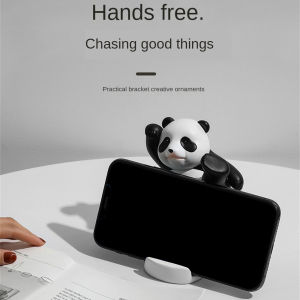 [Size: About 9cm High] National Treasure Panda Mobile Phone Holder Ornament Creative Knick-knack Strong Support To Prevent Falling Phone Holder Decoration