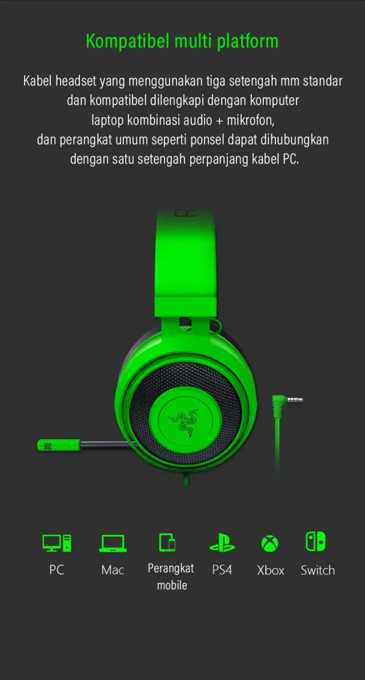 Razer Kraken Pro V2- Original Gaming Earphones Headworn