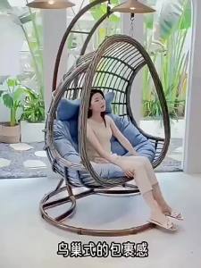 Hanging Basket Hanging Chair Indoor Swing Chair Outdoor Courtyard Hanging Lounge Chair Hammock Home Balcony Rattan Chair Leisure Chair