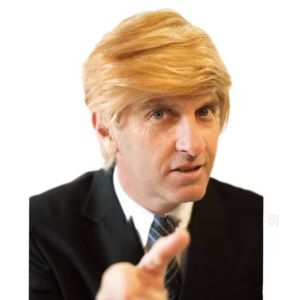 วิกผมสีบลอนด์ของผู้ชาย trump ผมสั้นในยุโรปและอเมริกา Trump Trump President Masquerade Ball แสดงวิกวันหยุด