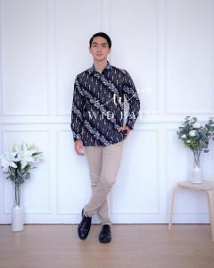 [REAL PIC & BISA COD] Batik Couple INDIRA Kebaya sarimbit brokat batik kemeja lengan panjang brokat tille mutiara brokat couple kondangan batik couple lamaran dan tunangan terbaru batik couple modern terbaru