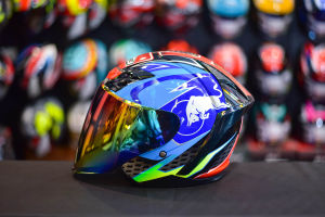 MHR Helmet Open Face OF622 Beatz TECH 3 Red Bull + Visor Clear Smoke Gold Rainbow Purple M/L/XXL R15 Y15ZR RFS150 RS150 Motor Accessories