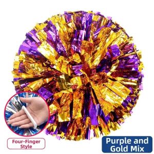 NALANILI Nhiều màu sắc Trò chơi trẻ em Pom Poms 28cm PET Quả bóng cổ vũ Chất lượng cao Nhẫn bốn ngón tay Trận đấu thể thao bóng vocal Đồ dùng câu lạc bộ