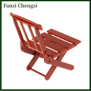 Fanzi 1 12 Dollhouse Simulation Foldable Beach Chair Dollhouse Miniature Furniture Accessories Dolls House Living Room Decoration