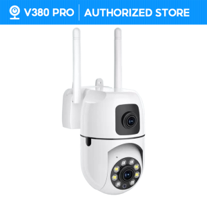 V380 PRO Dual Lens 1080P HD Full CCTV Camera Connect Cellphone With 2 Way Audio And Speaker Wireless WiFi IP Security Cameras Night Vision 360 panoramic Motion Detection Surveillance Camera