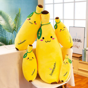 35-120cm Banana Plush Long Cushion Pillow Creative Fruit Doll Soft and Cute Sleeping with Office Lunch Christmas Birthday Gift Girl