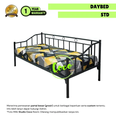 Daybed Ranjang Santai Besi Minimalist
