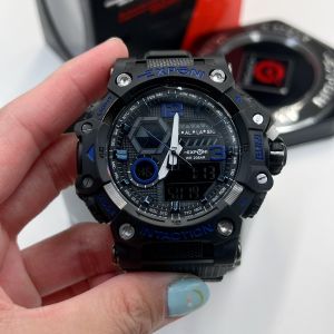 Watchtime EXponi นาฬิกาข้อมือแบรนแท้ หน้าปัดขนาด 55มม. กันน้ำได้ 100% มีไฟ ดูเวลากลางคืน มีวันที่เดือนปี พร้อมกล่องเหล็กแถมฟรี