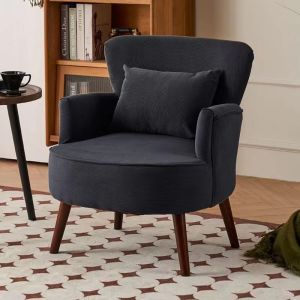 [Cozy ]Nordic Single Sofa American R Style Simple Home Living Room Bedroom Balcony Leisure Lazy Sofa Chair Combination