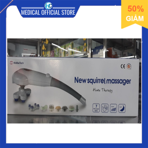 Máy massage cầm tay 7 đầu Squirrel V-999 (100% Nhập Khẩu Hàn Quốc-bảo hành 1 năm) (mát xa)