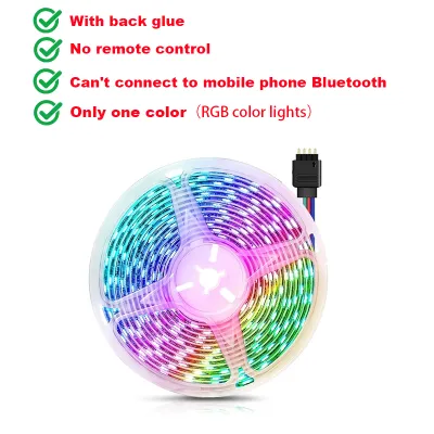 5050 LED strip lights 30/20/10/5/3/2/1M RGB15 colours changing USB with remote control bluetooth Suitable for DIY house decoration
