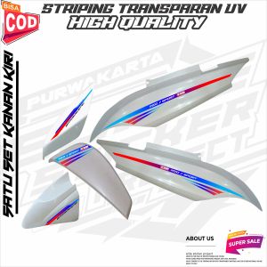 STRIPING VARIASI TRANSPARAN YAMAHA MIO J STICKER VARIASI MOTIF SIMPLE KEREN TERBARU