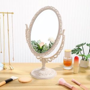 PVN73571 Gương Để Bàn 2 Mặt Xoay 360 Độ Viền Ren Cổ Điển – Gương Trang Điểm Vintage Đẹp