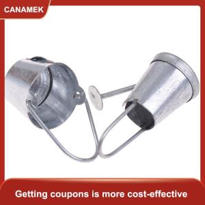 【CANAMEK 】 2pcs/set 1:12 Dollhouse Miniature Metal Water Bucket Kettle Model Furniture Toys
