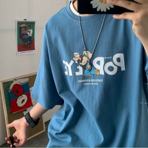 [HCM]Áo Thun Unisex Nam Nữ Form Rộng Tay Lỡ Thời Trang Hàn Quốc POPEYE Độc Đẹp Vải Dày Mịn Thoáng Mát Thiết Kế Thời Trang Kiểu Dáng Năng Động Trẻ Trung