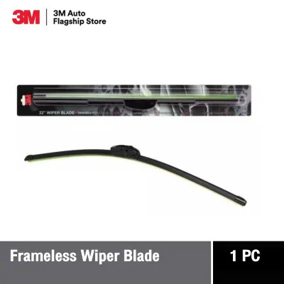 3M™ Frameless Wiper Blade ใบปัดน้ำฝนไร้โครงสำหรับรถยนต์ ทำมาจากซิลิโคน มีหลากหลายขนาด ได้แก่ 14” 16” 17” 18” 19” 20” 21” 22” 24” และ 26” (ราคาต่อชิ้น)