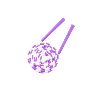 Kids Exercise Rope with Decorative Beads Antislip Grip Ergonomic Plastic Handle for Indoor Outdoor Activity