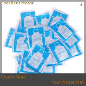 Excellent Ready Stock 100pcs Disposable Cleaning Easy Use Kitchen Aprons For BBQ Cooking Apron